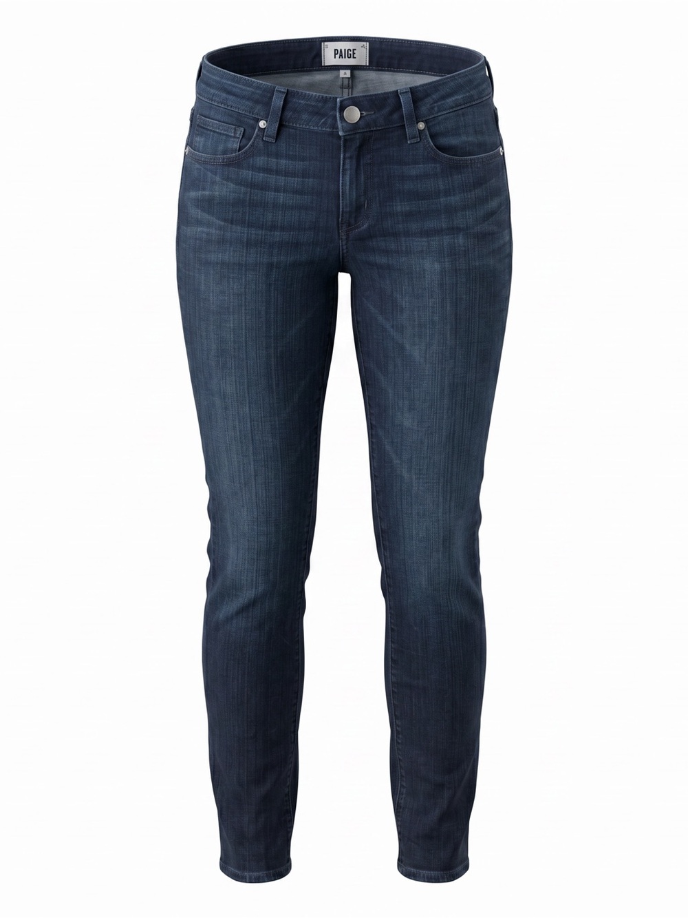 PAIGE Skyline Strait Dark Blue Strait Leg Jeans - Women's Size 28